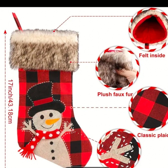 Holiday Stocking Stuffed w/Items New - Picture 2 of 2